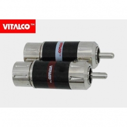 Wtyk RCA Carbon 8,9mm RW690 Vitalco