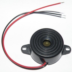 Buzzer 12V 20mA 24mm z przewodami