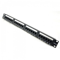 Patchpanel 24xRJ45 LSA UTP kat.5e 19cali 1U