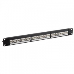 Patchpanel 24xRJ45 UTP kat.6 19cali 1U