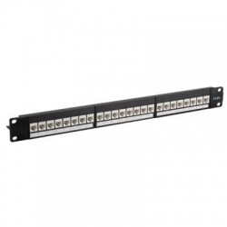 Patchpanel 24xRJ45 UTP kat.6 19cali 1U