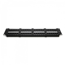 Patchpanel 48xRJ45 UTP kat.6 19cali 2U