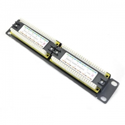 Patchpanel 12xRJ45 UTP kat.6 10cali 1U