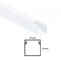 Listwa elektro. korytko kablowe 10x10 biała 2m