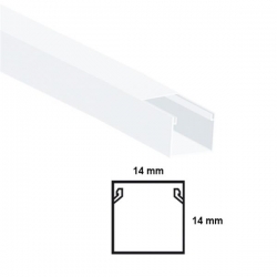 Listwa elektro. korytko kablowe 14x14 biała 2m