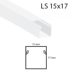 Listwa elektro. korytko kablowe 15x17 biała 2m