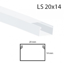 Listwa elektro. korytko kablowe 20x14 brąz 2m