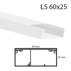 Listwa elektro. korytko kablowe 60x25 biała 2m