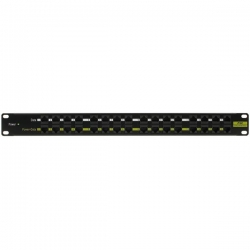 Patchpanel 16xPoE 550mA 19cali POE-1611B