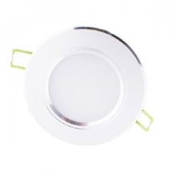 Oprawa sufitowa LED srebrna 7W białe ciepłe-14315