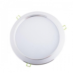 Oprawa sufitowa LED srebrna 18W białe ciepłe-14324