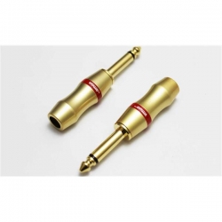 Wtyk Jack 6,3 mono złoty perła Vitalco 8mm