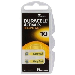 Bateria słuchowa 10 Duracell ActivAir 1,45V