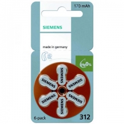 Bateria słuchowa 312 Siemens 1,45V