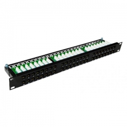 Patchpanel 48xRJ45 UTP kat.6 Optimum 19cali 1U