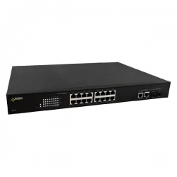 Switch PoE Pulsar SF116 16xFE 16xPoE 2xSFP 2xUplin