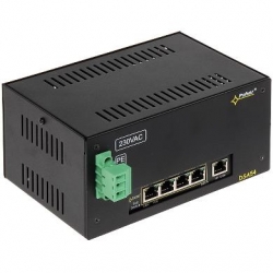 Switch PoE Pulsar DSA54 5xFE 4xPoE 1xUp 230VAC DIN