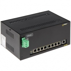 Switch PoE Pulsar DSA98 9xFE 8xPoE 1xUp 230VAC DIN