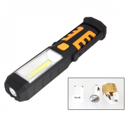 Latarka warsztatowa 1xCOB 3W 1xLED magnes 1800mAh