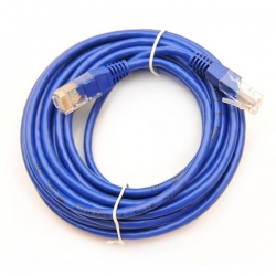 Kabel patchcord UTP CCA 10m niebieski