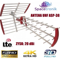 Antena TV kierunkowa DVB-T ASP-38 filtr LTE