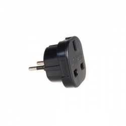 Adapter podróżny wtyk UK/gniazdo uniwersalne black