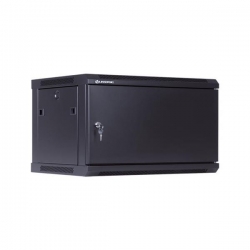 Szafa Rack wisząca 19" 4U 400mm metal drzwi czarna