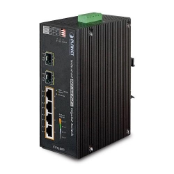 Switch PoE przemysłowy IGS-624HPT 4xGE 4xPoE 2xSFP