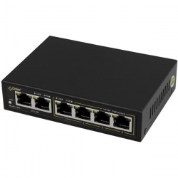 Switch PoE Pulsar S64 6xFE 4xPoE 2xUplink-21611