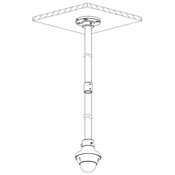 Rura DH-PFA117 780mm łącząca adapter sufitowy-22056