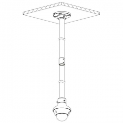 Rura DH-PFA117 780mm łącząca adapter sufitowy-22056