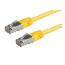 Kabel patchcord FTP CU kat.5e 2m żółty -22122