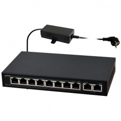 Switch PoE Pulsar S108 10xFE 8xPoE 2xUplink-22467