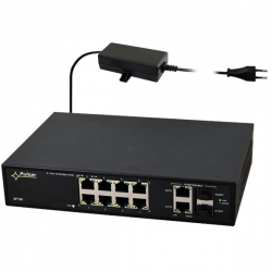 Switch PoE Pulsar SF108-60W 8xFE 8xPoE 2xUplink GE-22469