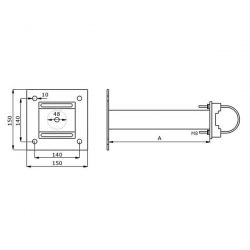 Uchwyt masztu antenowego I=50-22775