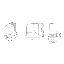 Zestaw automatyki bramowej ROBUS 600-23050