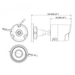 Kamera IP tubowa HQ-MP2028NT-E-IR 2MPix 2,8mm-23225