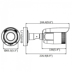 Kamera IP tubowa HQ-MP402812KLT-IR-MZ 4Mpix 2,8-12-23748