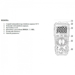 Miernik cyfrowy Pro's Kit MT-1707 True RMS -24147