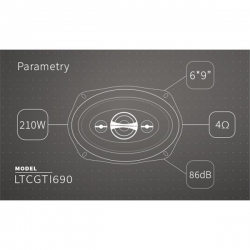 Głośniki samochodowe 6x9 LTC GTI690 210W elipsa-24784