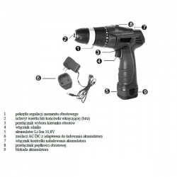 Wkrętarka akumulatorowa Pro's Kit PT-1080F 10,8V-25144