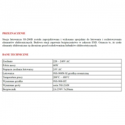 Stacja lutownicza SS-206B 60W Pro's Kit-25637