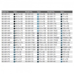 Wkrętak precyzyjny do śrub M4.5 72mm SD-081-M4.5-25734