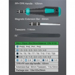 Zestaw końcówek bit/imbus 33szt Pro's Kit SD-9826-25976