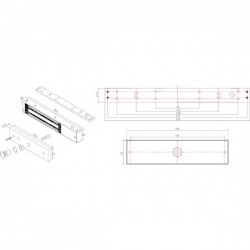 Zwora elektromagnetyczna EL-800SL 350kg -26055