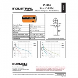 Bateria alkaliczna Duracell Industrial LR14 1,5V-26672