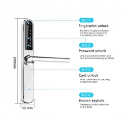 Elektroniczny zamek do drzwi SmartLock RCF Slim-27456