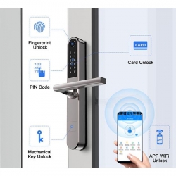 Elektroniczny zamek do drzwi SmartLock RCF Slim-27460