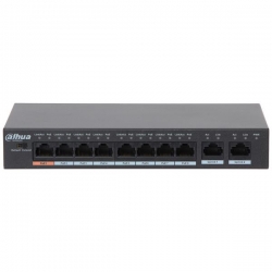 Switch PoE DH-PFS3010-8ET-96 8xFE 8xPoE 2xUplink-27874