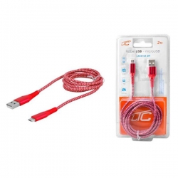 Kabel USB wt.A/wt.micro USB 2m nylon LTC HQ-28394